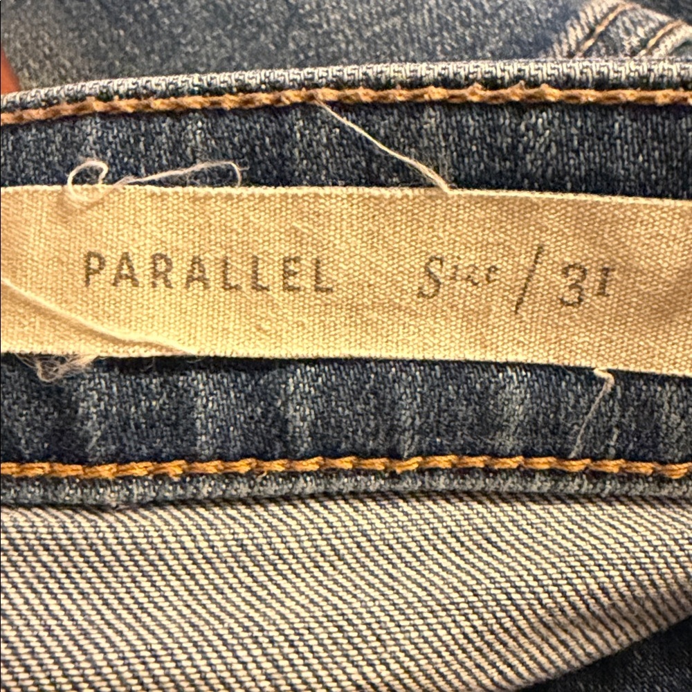 Anthropologie Pilcro &The Letterpress Parallel Mid Rise Straight Jeans Size 31 - Picture 8 of 9